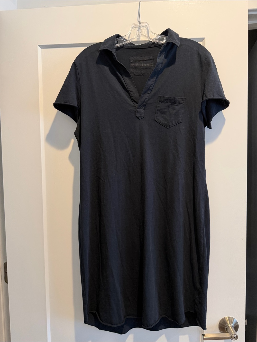 Frank & Eileen Navy Short-Sleeve Polo Shirt Dress